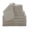Baltic Linen 0353262440 100 Percent Cotton 12 Piece Luxury Towel Set - Neutral