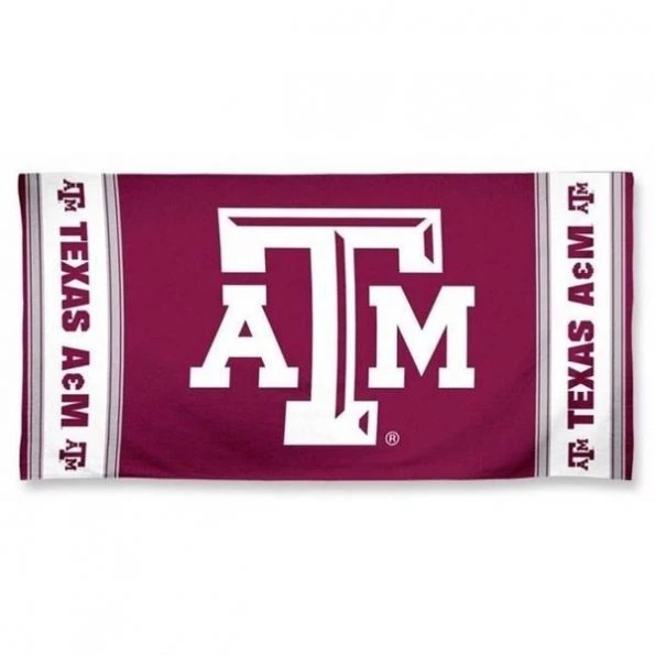 Texas A&M Aggies Towel 30×60 Beach Style