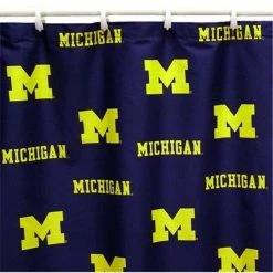 College Covers MICSC Michigan Printed Shower Curtain Cover 70 in. X 72 in.
