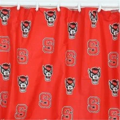 College Covers NCSSC NC State Printed Shower Curtain Cover 70 in. X 72 in.