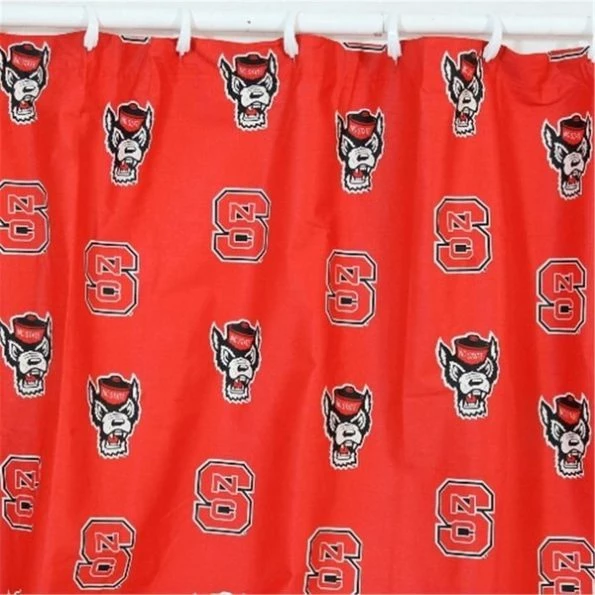 College Covers NCSSC NC State Printed Shower Curtain Cover 70 in. X 72 in.