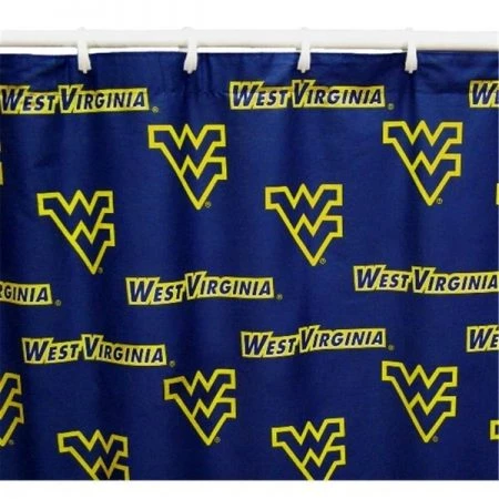 College Covers WVASC West Virginia Printed Shower Curtain Cover 70 in. X 72 in.