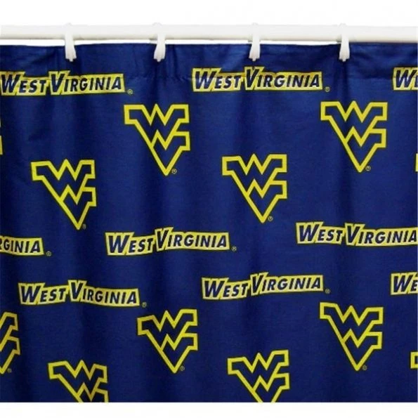 College Covers WVASC West Virginia Printed Shower Curtain Cover 70 in. X 72 in.