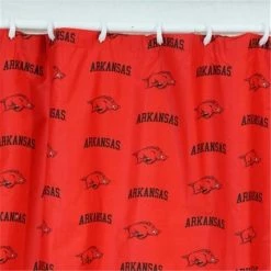 Comfy Feet ARKSC Arkansas Printed Shower Curtain Cover 70 in. X 72 in.