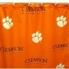 Comfy Feet CLESC Clemson Printed Shower Curtain Cover 70 in. X 72 in.
