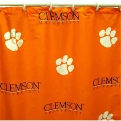 Comfy Feet CLESC Clemson Printed Shower Curtain Cover 70 in. X 72 in.