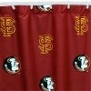 Comfy Feet FSUSC FSU Printed Shower Curtain Cover 70 in. X 72 in.