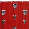 Comfy Feet TTUSC Texas Tech Printed Shower Curtain Cover 70 in. X 72 in.