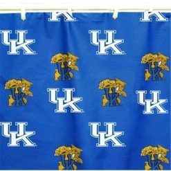 Comfy Feet KENSC Kentucky Printed Shower Curtain Cover 70 in. X 72 in.