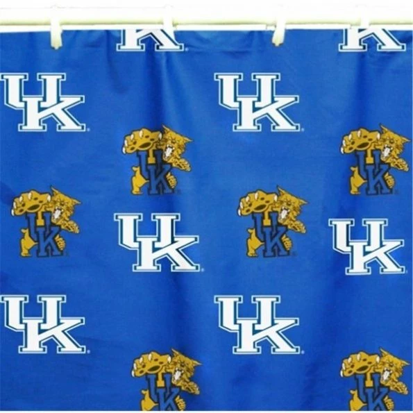 Comfy Feet KENSC Kentucky Printed Shower Curtain Cover 70 in. X 72 in.