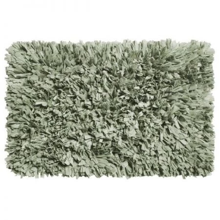 Carnation Home Fashions BM-M6L-49 21 x 34 in. Paper Shag Cotton & Polyester Blend Bath Mat; Spa Blue