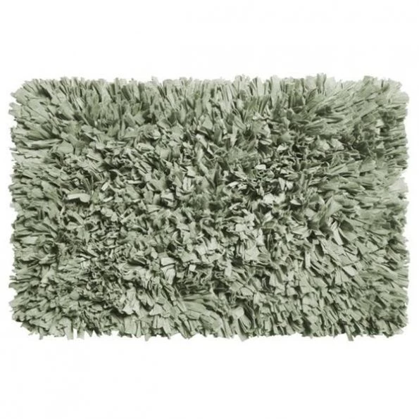 Carnation Home Fashions BM-M6L-49 21 x 34 in. Paper Shag Cotton & Polyester Blend Bath Mat; Spa Blue