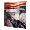 Carnation Home Fashions FSC13-SM 72 x 72 in. The Scream Fabric Shower Curtain; Multi Color