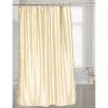 Livingquarters FSC15-FS-08 72 x 72 in. Shimmer Faux Silk Shower Curtain; Ivory