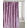 Livingquarters FSC15-FS-33 72 x 72 in. Shimmer Faux Silk Shower Curtain; Purple