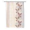 Carnation Home Fashions FSCXL-96-CH-13 70 x 96 in. Chelsea Fabric Shower Curtain; Chocolate