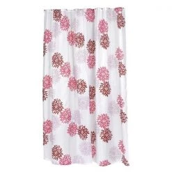Carnation Home Fashions FSCXL-96-EMA 70 x 96 in. Emma Extra Long Fabric Shower Curtain; Multi Color