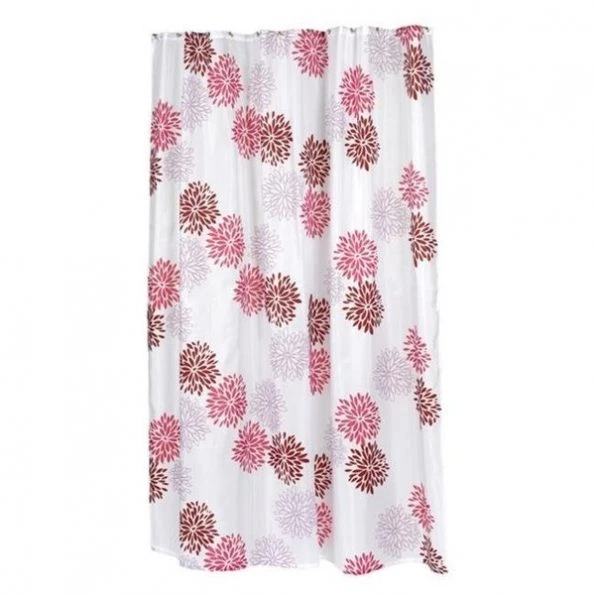 Carnation Home Fashions FSCXL-96-EMA 70 x 96 in. Emma Extra Long Fabric Shower Curtain; Multi Color