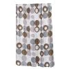 Carnation Home Fashions FSCXL-96-MDN 70 x 96 in. Madison Extra Long Fabric Shower Curtain; Multi Color