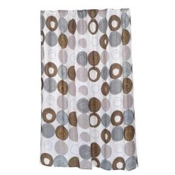 Carnation Home Fashions FSCXL-96-MDN 70 x 96 in. Madison Extra Long Fabric Shower Curtain; Multi Color