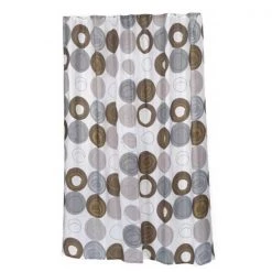 Carnation Home Fashions SC-FAB-ST-MDN 54 x 78 in. Madison Stall Size Fabric Shower Curtain; Multi Color