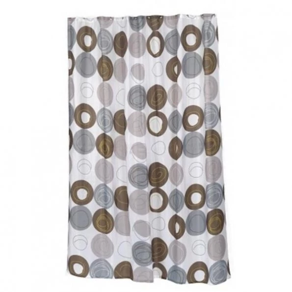 Carnation Home Fashions SC-FAB-ST-MDN 54 x 78 in. Madison Stall Size Fabric Shower Curtain; Multi Color