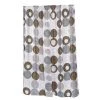 Livingquarters SC-FAB-ST-MDN 54 x 78 in. Madison Stall Size Fabric Shower Curtain; Multi Color