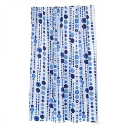 Livingquarters SC-FAB-ST-MIA 54 x 78 in. Mia Stall Size Fabric Shower Curtain; Multi Color