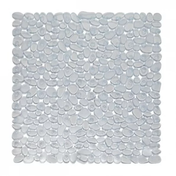 Carnation Home Fashions TM-ROC-ST-26 21 x 21 in. Stall Pebbles Vinyl Bath Mat; Clear 1 Carnation Home Fashions TM-ROC-ST-26 21 x 21 in. Stall Pebbles Vinyl Bath Mat; Clear