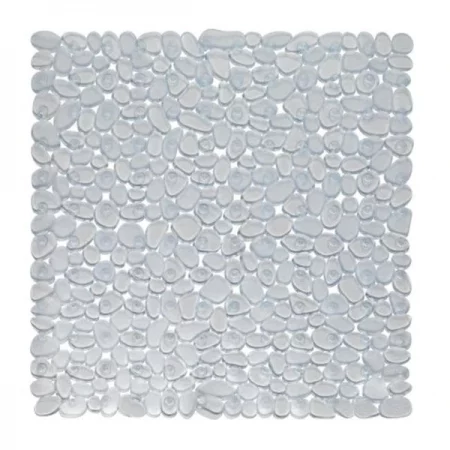 Livingquarters TM-ROC-ST-26 21 x 21 in. Stall Pebbles Vinyl Bath Mat; Clear