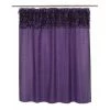 Carnation Home Fashions FSCL-JAS-33 Jasmine Fabric Shower Curtain in Purple
