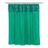 Carnation Home Fashions FSCL-JAS-90 Jasmine Fabric Shower Curtain in Emerald