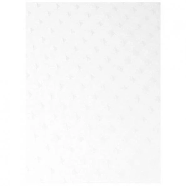 Carnation Home Fashions FSC-L-21 Lauren Dobby Fabric Shower Curtain – White