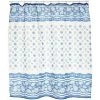 Carnation Home Fashions FSC-SB-01 South Beach Fabric Shower Curtain - Blue