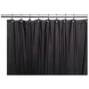 Carnation Home Fashions USC-4-16 4 Gauge Vinyl Shower Curtain Liner; Black