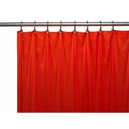 Carnation Home Fashions USC-3-14 3 Gauge Vinyl Shower Curtain Liner; Red