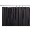 Carnation Home Fashions USC-3-16 3 Gauge Vinyl Shower Curtain Liner; Black