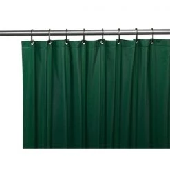 USC-3-27 3 Gauge Vinyl Shower Curtain Liner; Evergreen