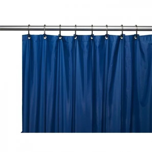 Carnation Home Fashions USC-4-09 4 Gauge Vinyl Shower Curtain Liner; Navy
