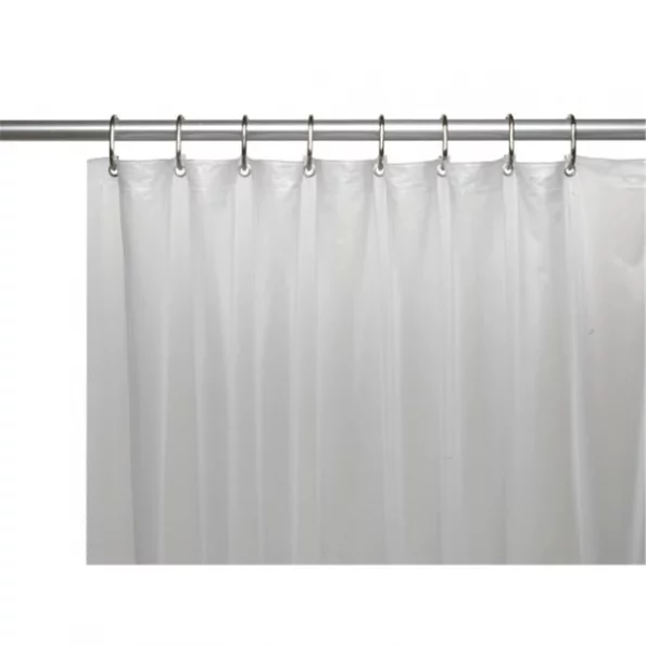 USC-4-10 4 Gauge Vinyl Shower Curtain Liner; Frosty Clear