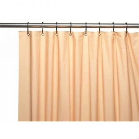 Carnation Home Fashions USC-4-30 4 Gauge Vinyl Shower Curtain Liner; Peach