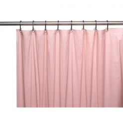 Carnation Home Fashions USC-8-18 8-gauge Anti Mildew Shower Curtain Liner; Pink