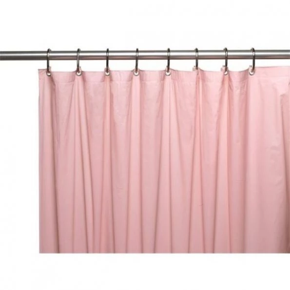 Carnation Home Fashions USC-8-18 8-gauge Anti Mildew Shower Curtain Liner; Pink