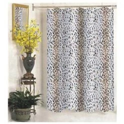 Carnation Home Fashions FSCXW-HAL 108" x 72" Hailey 100% Polyester Shower Curtain