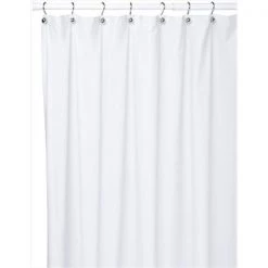 Carnation Home Fashions SC-108W-26 72" x 108" Wide Extra Wide Vinyl Shower Curtain – Clear