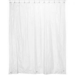 Carnation Home Fashions SC-84-10 72" x 84" Vinyl Shower Curtain Liner - Frost Clear