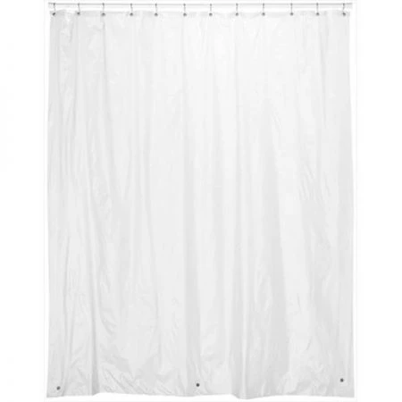Carnation Home Fashions SC-84-10 72" x 84" Vinyl Shower Curtain Liner - Frost Clear