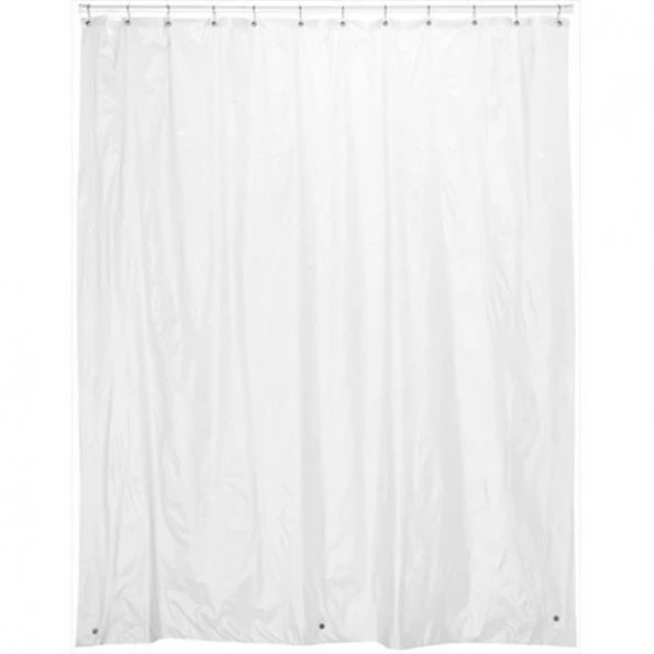 Carnation Home Fashions SC-84-10 72" x 84" Vinyl Shower Curtain Liner - Frost Clear 1 Carnation Home Fashions SC-84-10 72" x 84" Vinyl Shower Curtain Liner – Frost Clear