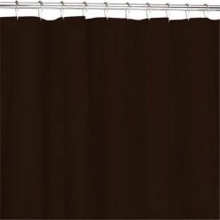 Carnation Home Fashions SC-FAB/13 70 in. x 72 in. Fabric Shower Curtain Liner - Brown