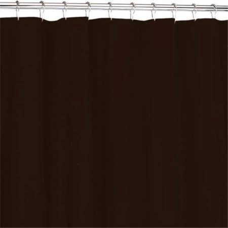Carnation Home Fashions SC-FAB/13 70 in. x 72 in. Fabric Shower Curtain Liner - Brown